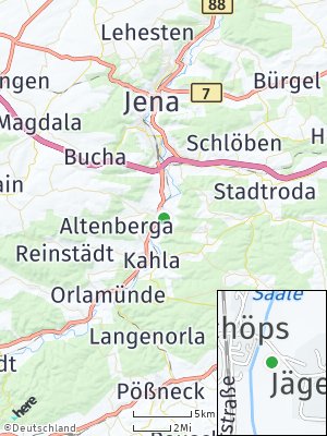 Here Map of Schöps bei Jena