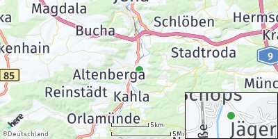 Google Map of Schöps bei Jena