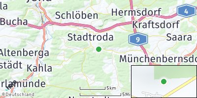 Google Map of Waltersdorf bei Stadtroda