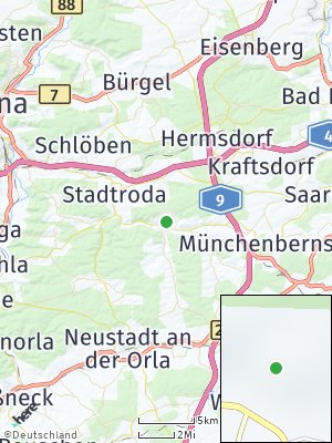 Here Map of Lippersdorf-Erdmannsdorf