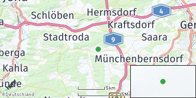 Google Map of Ottendorf bei Stadtroda