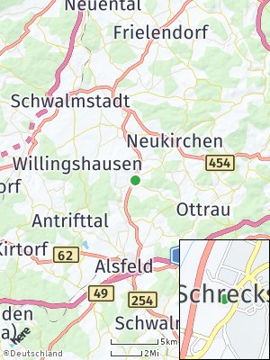 Here Map of Schrecksbach