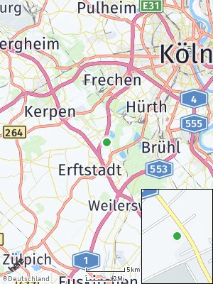 Here Map of Köttingen bei Brühl