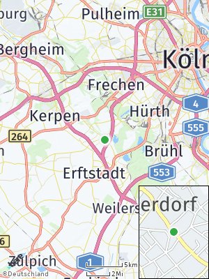 Here Map of Kierdorf bei Brühl