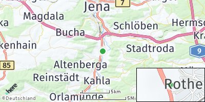 Google Map of Rothenstein bei Jena