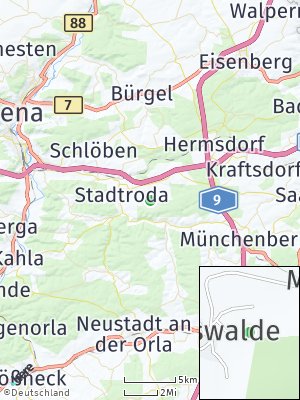 Here Map of Möckern bei Stadtroda
