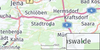 Google Map of Möckern bei Stadtroda