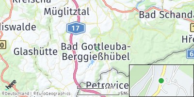 Google Map of Bad Gottleuba-Berggießhübel