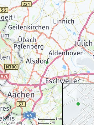Here Map of Mariadorf bei Alsdorf