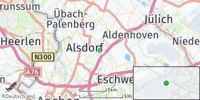 Google Map of Mariadorf bei Alsdorf