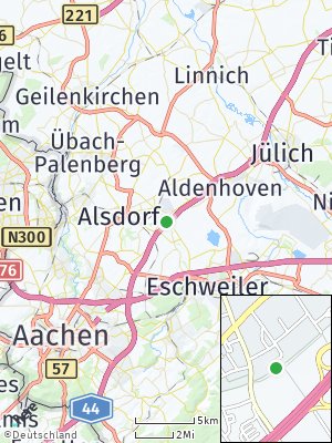Here Map of Hoengen bei Alsdorf