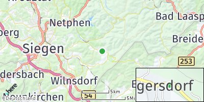 Google Map of Helgersdorf bei Netphen