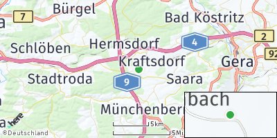 Google Map of Reichenbach bei Hermsdorf