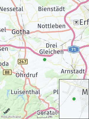 Here Map of Mühlberg bei Gotha
