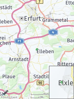 Here Map of Elxleben bei Arnstadt