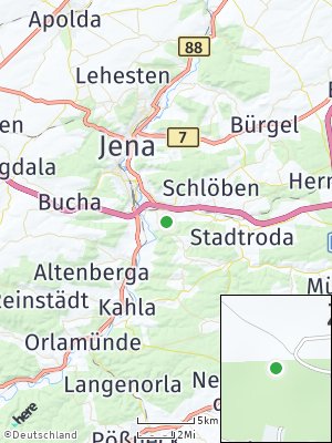 Here Map of Zöllnitz bei Jena