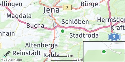 Google Map of Zöllnitz bei Jena