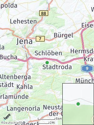Here Map of Rausdorf bei Stadtroda