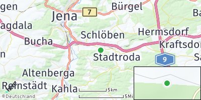 Google Map of Rausdorf bei Stadtroda