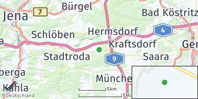 Google Map of Mörsdorf bei Stadtroda