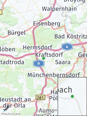 Here Map of Reichenbach bei Hermsdorf