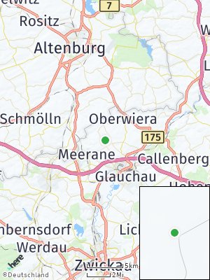 Here Map of Schönberg bei Glauchau