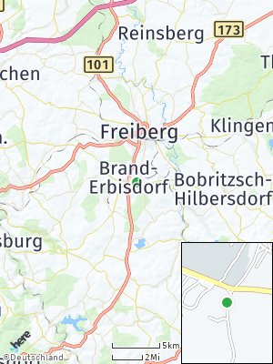 Here Map of Brand-Erbisdorf
