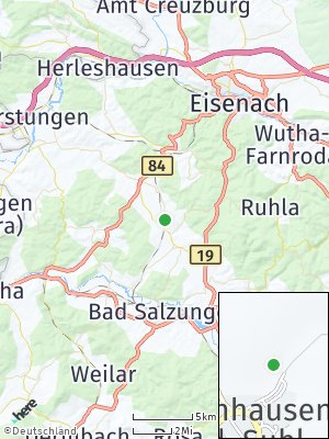 Here Map of Ettenhausen an der Suhl