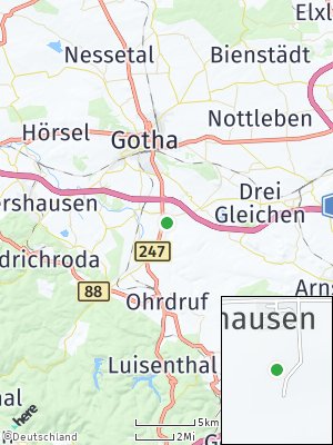 Here Map of Schwabhausen bei Gotha