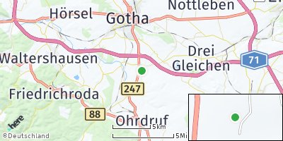 Google Map of Schwabhausen bei Gotha