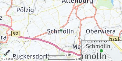 Google Map of Ponitz bei Schmölln
