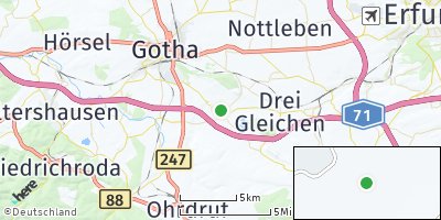 Google Map of Günthersleben-Wechmar