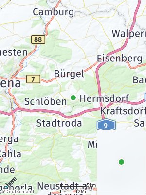 Here Map of Albersdorf bei Stadtroda