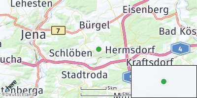 Google Map of Albersdorf bei Stadtroda