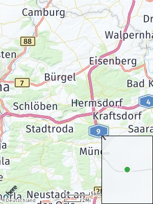 Here Map of Bobeck bei Stadtroda
