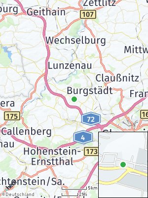 Here Map of Mühlau bei Chemnitz