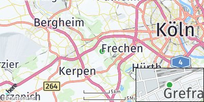 Google Map of Grefrath bei Horrem