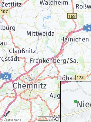 Here Map of Lichtenau bei Chemnitz