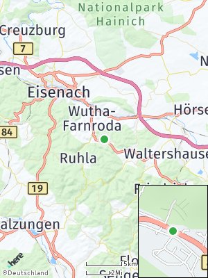 Here Map of Seebach bei Eisenach