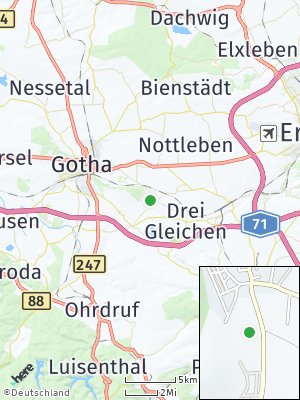 Here Map of Seebergen bei Gotha
