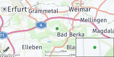 Google Map of Gutendorf bei Bad Berka