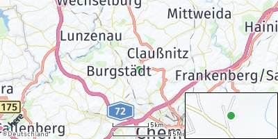 Google Map of Taura bei Burgstädt