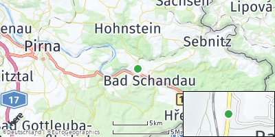 Google Map of Rathmannsdorf bei Pirna