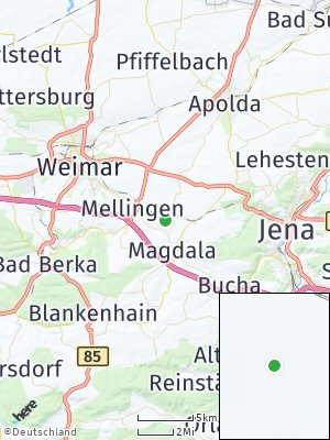 Here Map of Lehnstedt bei Mellingen