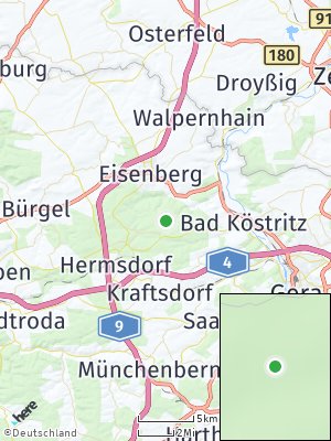 Here Map of Tautenhain bei Hermsdorf