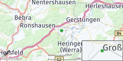 Google Map of Großensee bei Eisenach