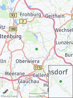Here Map of Frohnsdorf bei Altenburg