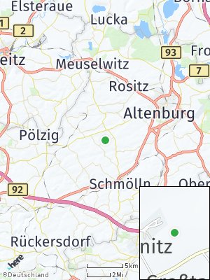 Here Map of Göllnitz bei Schmölln