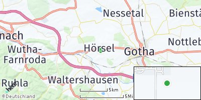 Google Map of Aspach bei Gotha