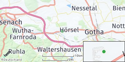 Google Map of Teutleben bei Gotha